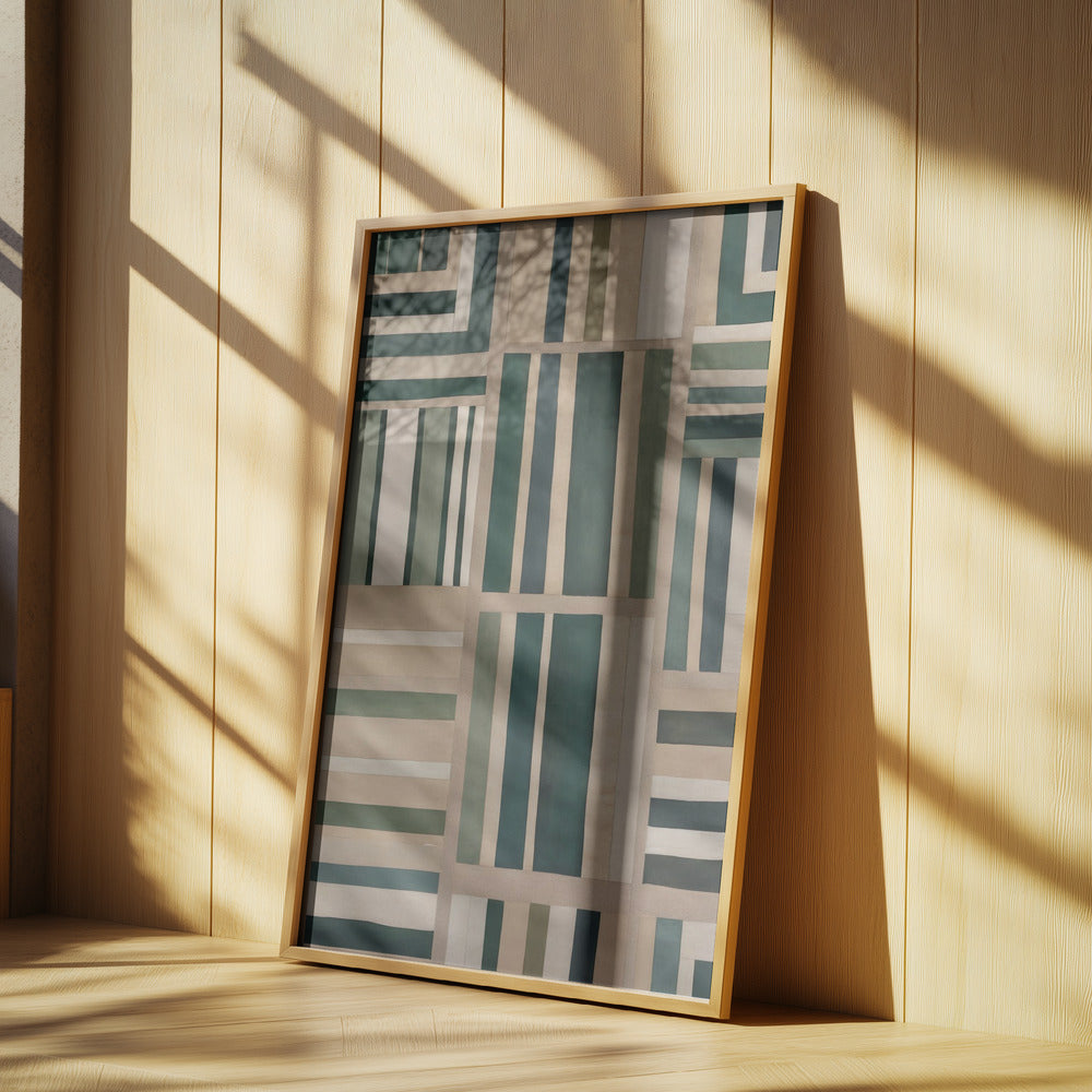 Geometrischer Wandteppich | Poster