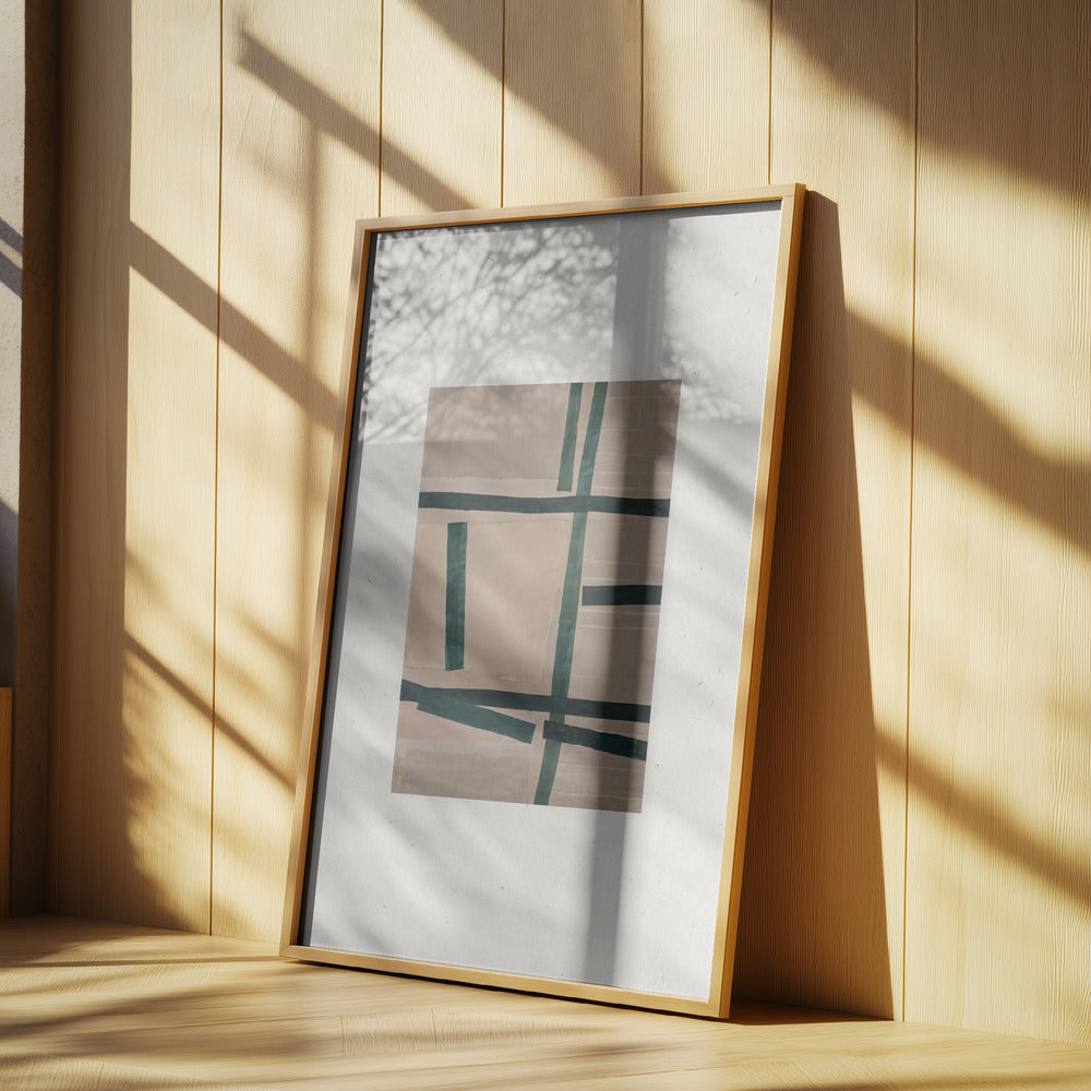 Gedämpfte Gitterlinien | Poster