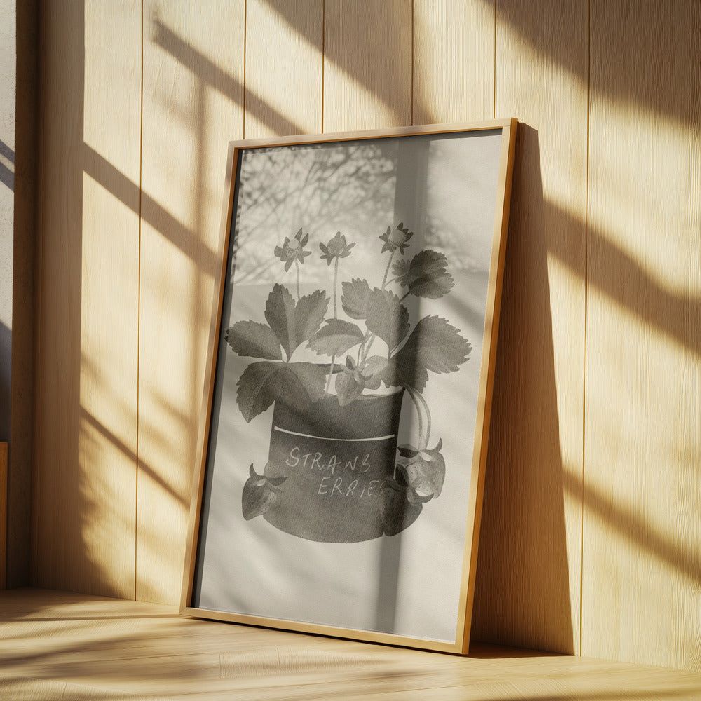 Vintage Erdbeerpflanze | Poster