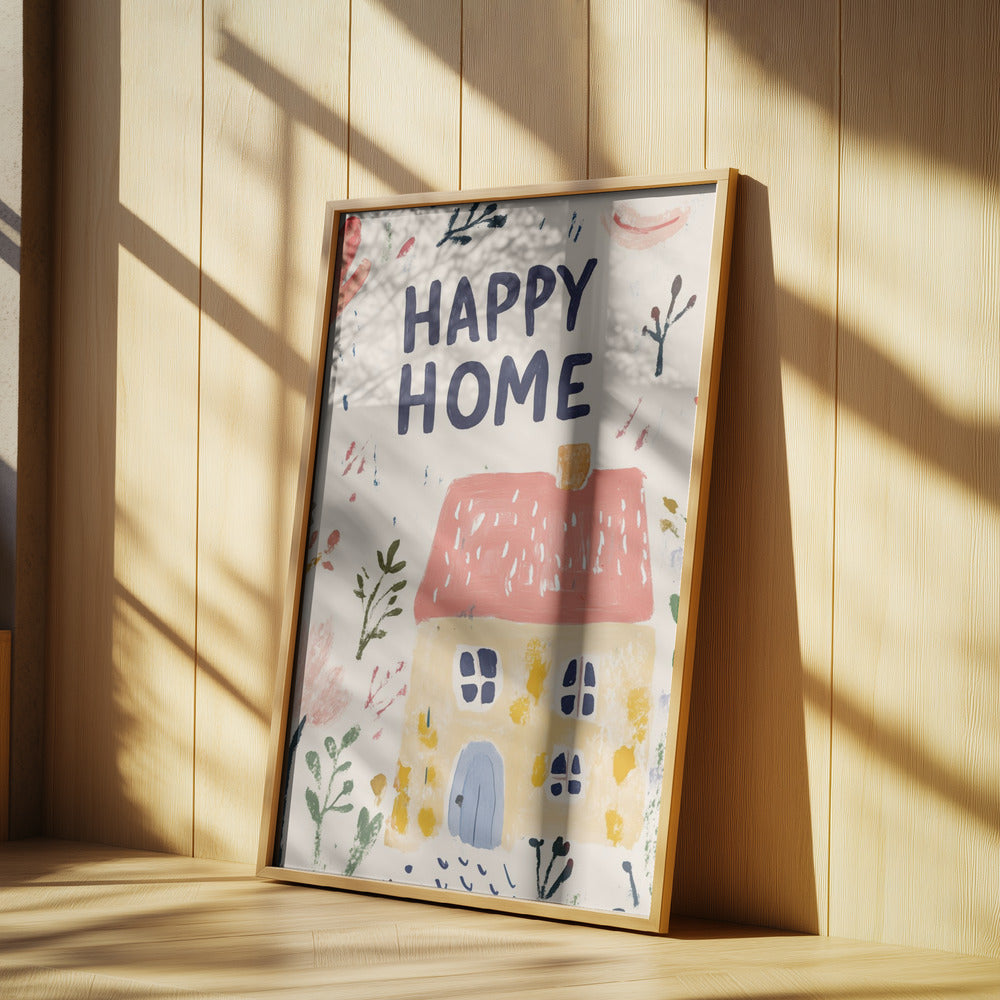 Onnellinen koti | Julisteet - Taidevedokset