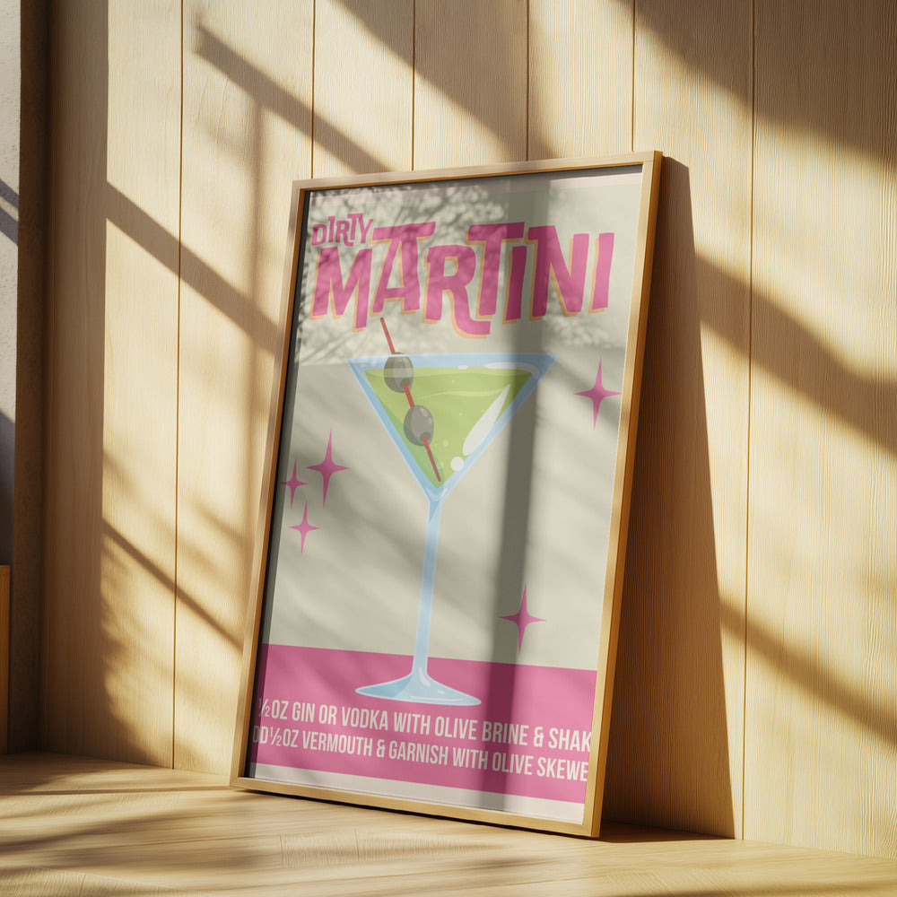 Dirty Martini Cocktail 01.png | Poster