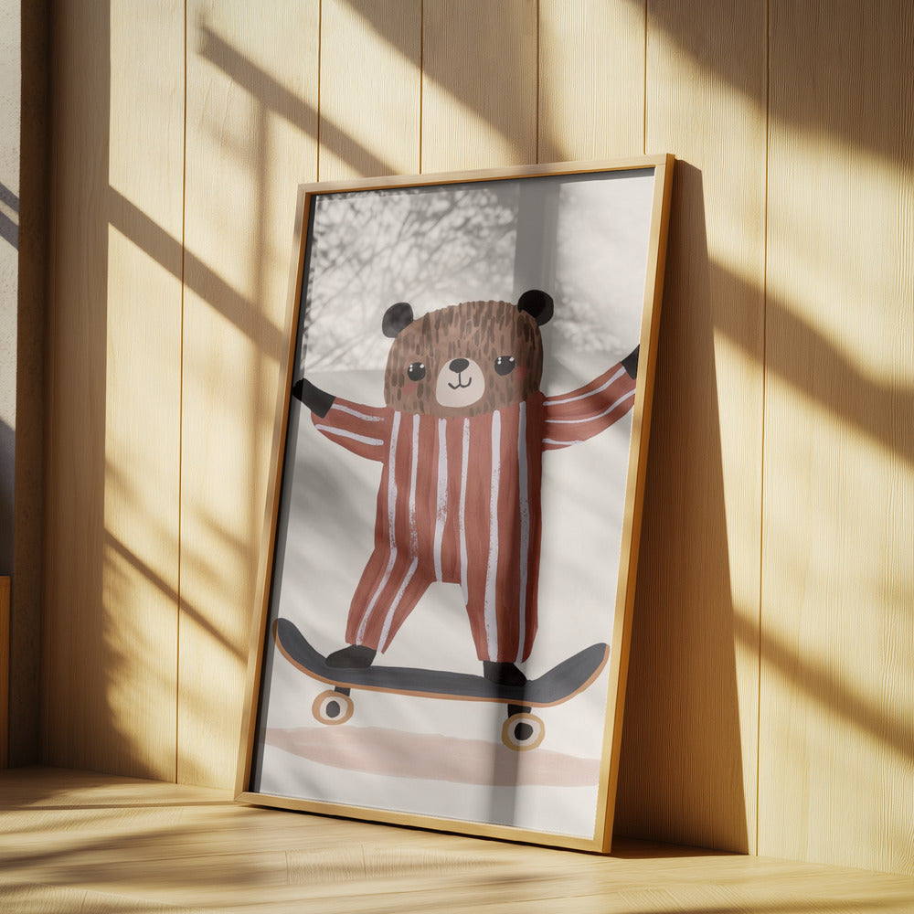Skaterbär Freude | Poster