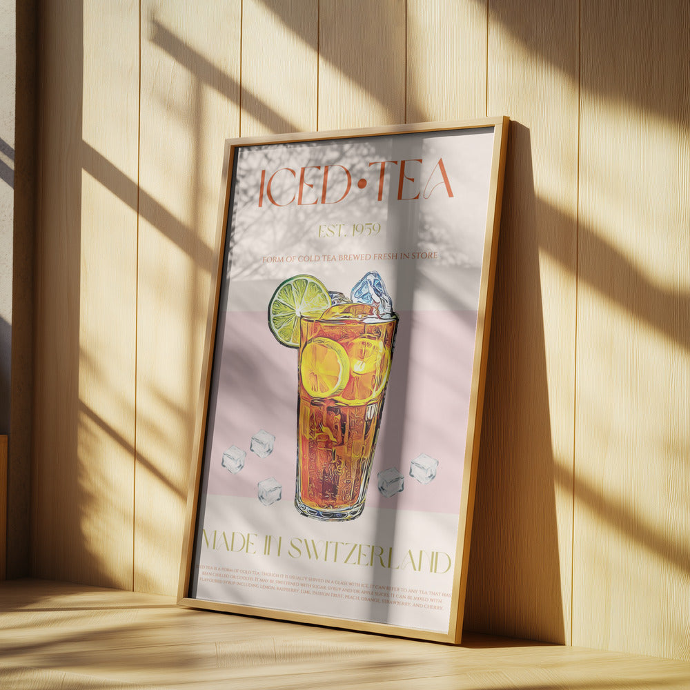 Refreshing Glass of Iced Tea | Poster