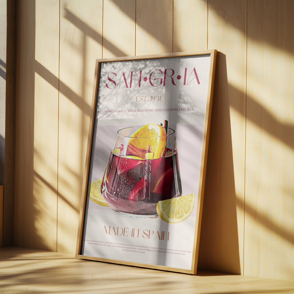 A Glass Filled With Red Wine | Poster