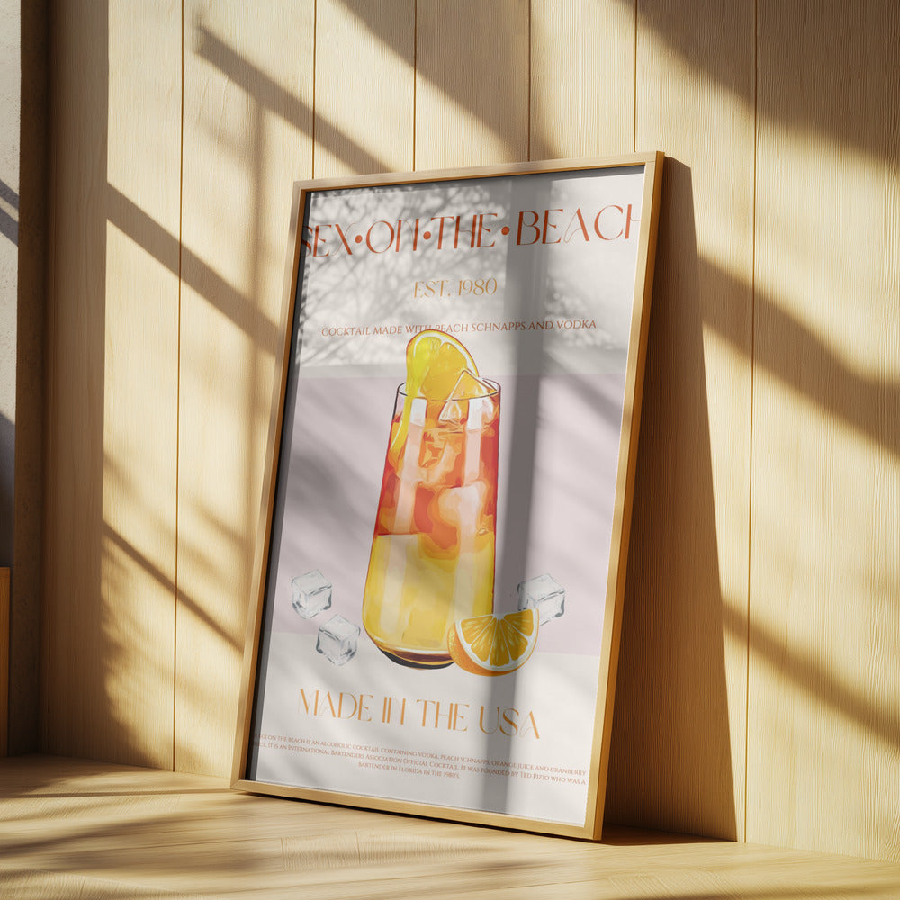 Tropical Sunset Sip | Poster