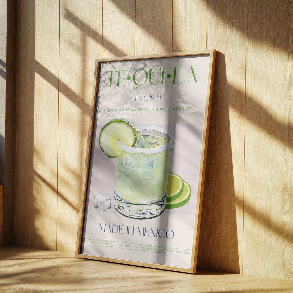 Tequila Drink With Lime And Ice | Poster