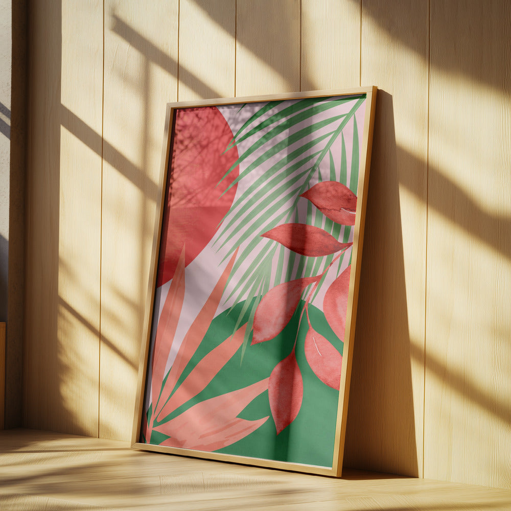 Abstract Art Tropical Garden | Poster