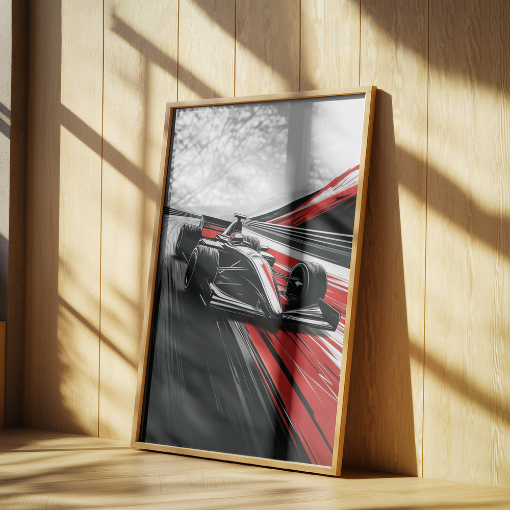 Autorennen-Sportkunst | Poster