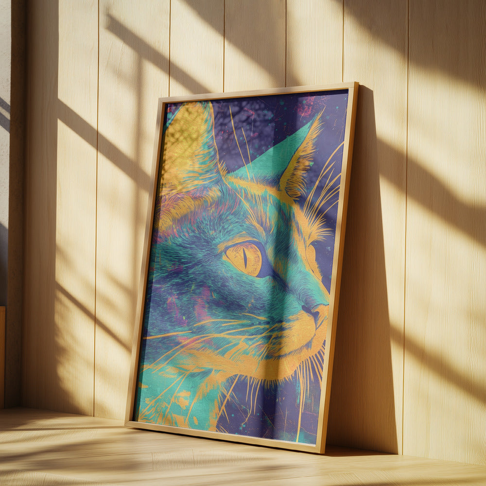 Blaue Katze | Poster