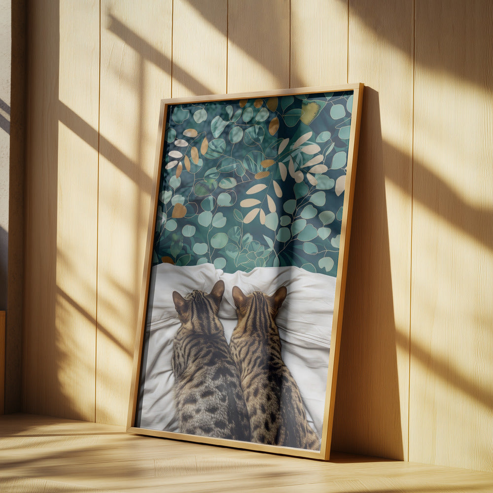 Zwei Katzen | Poster