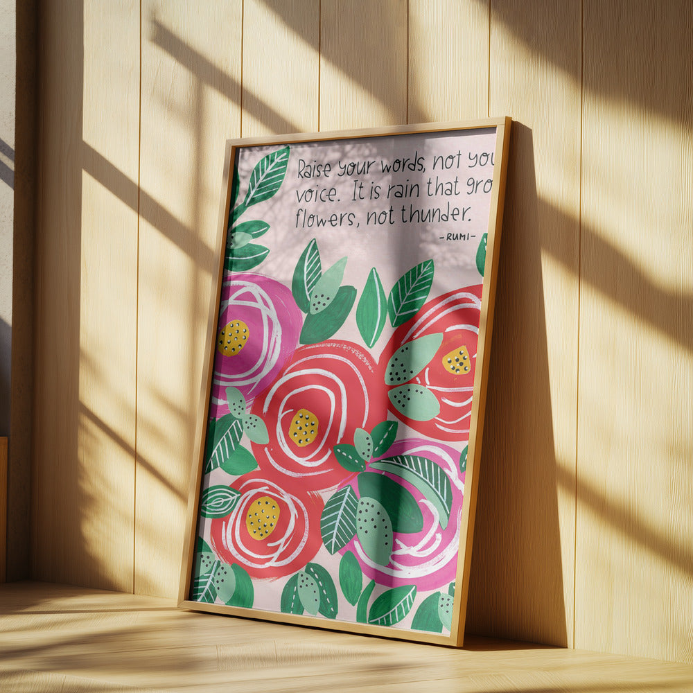 Erhebe deine Worte | Poster - Kunstdruck