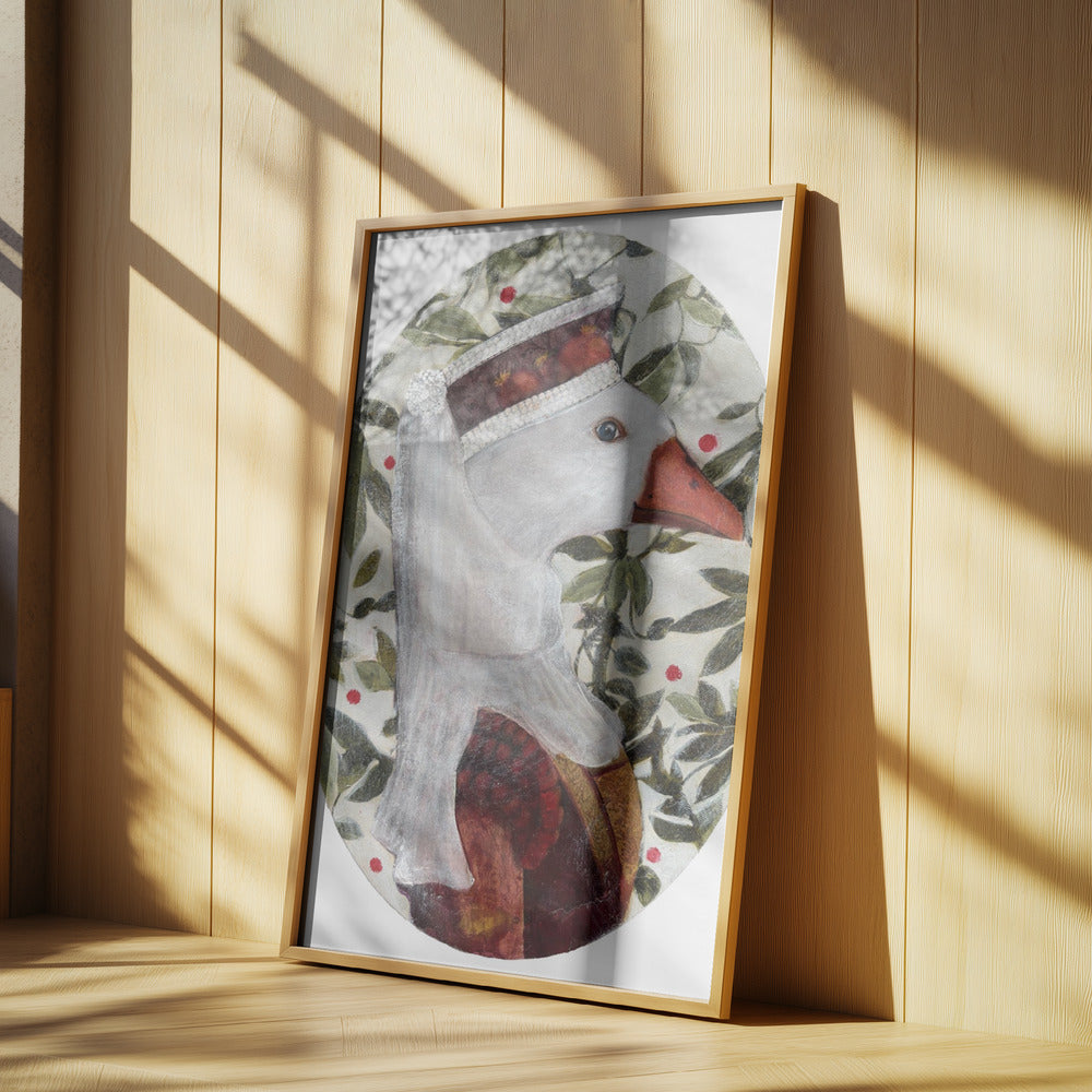 Cata With Green Leafs | Poster