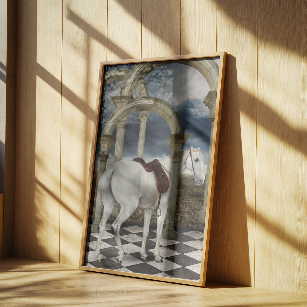 Der graue Jäger einer Dame | Poster