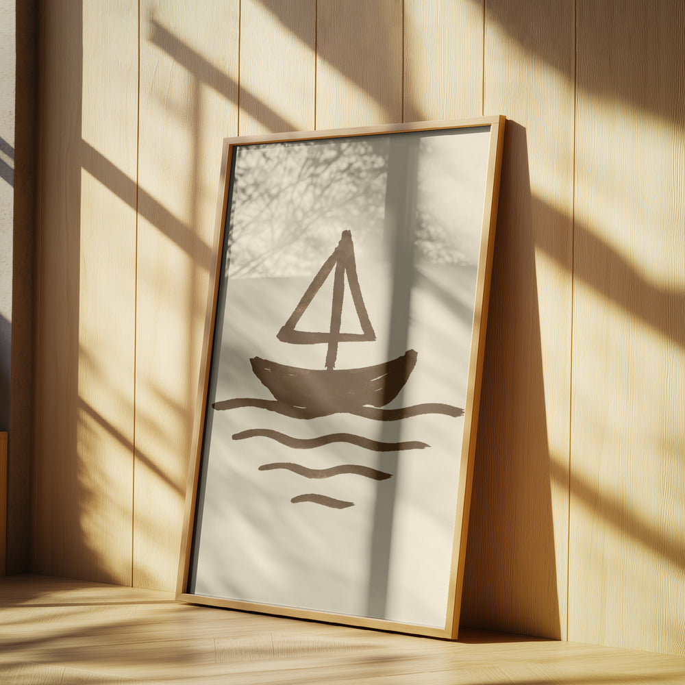 Simplistic Sailboat | Poster