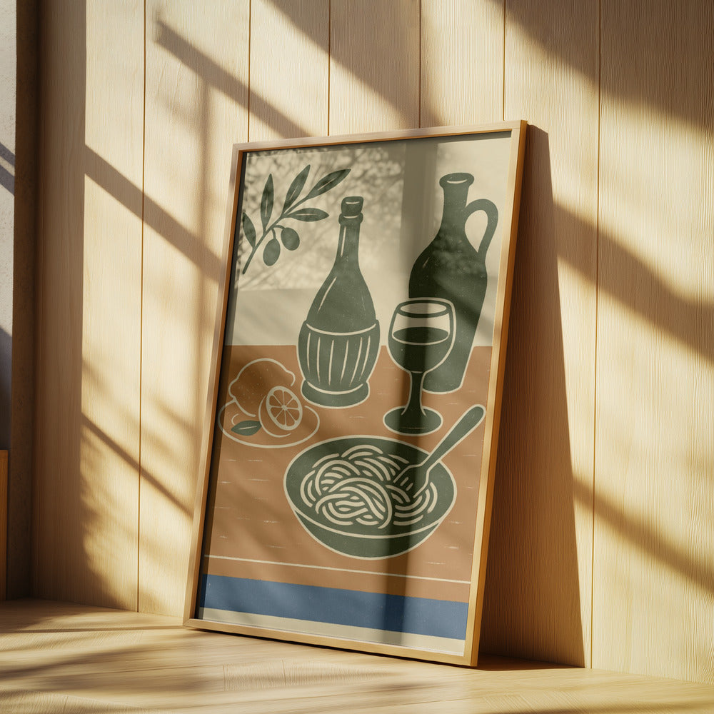 Italian Feast Scene | Poster