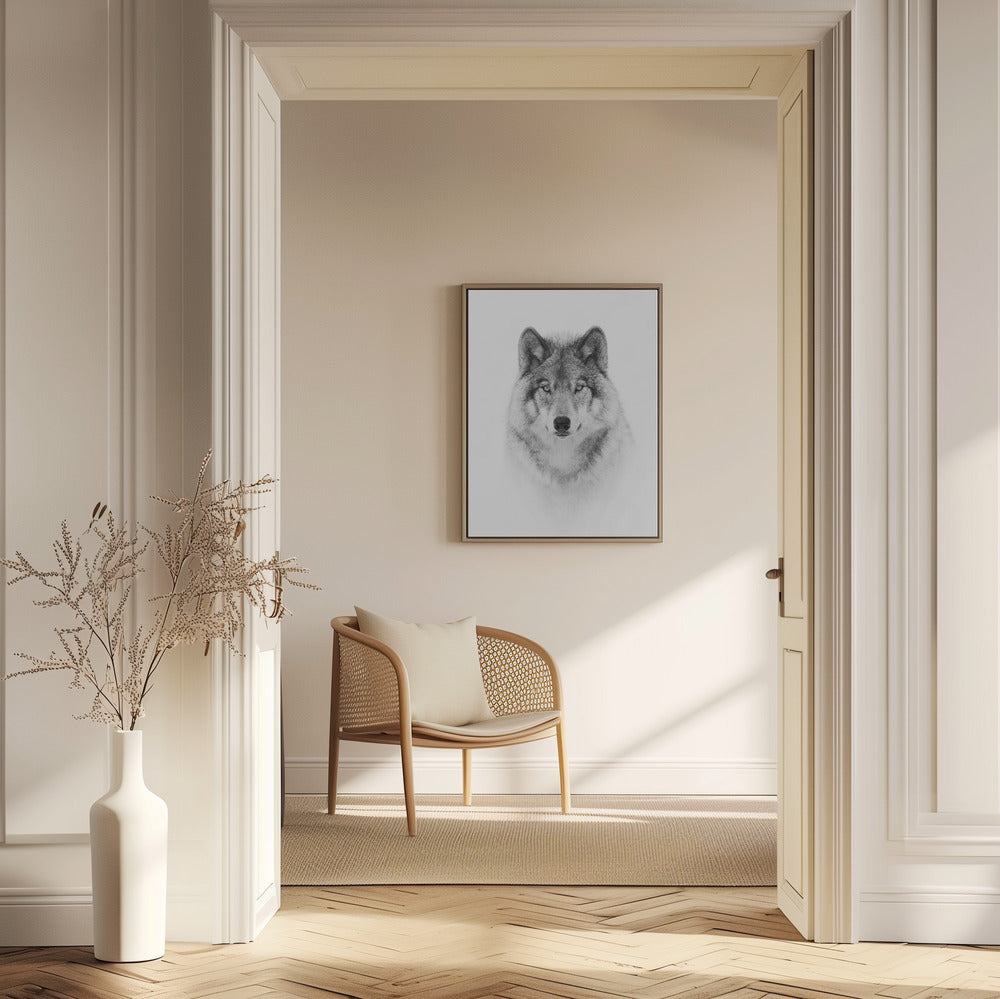 Portrait of a Timber Wolf | Poster
