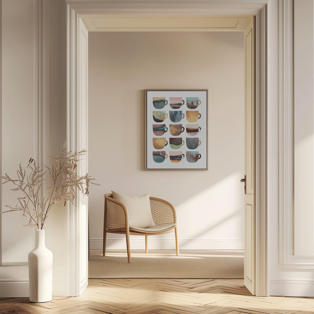 Erdige Kaffeetassen | Poster