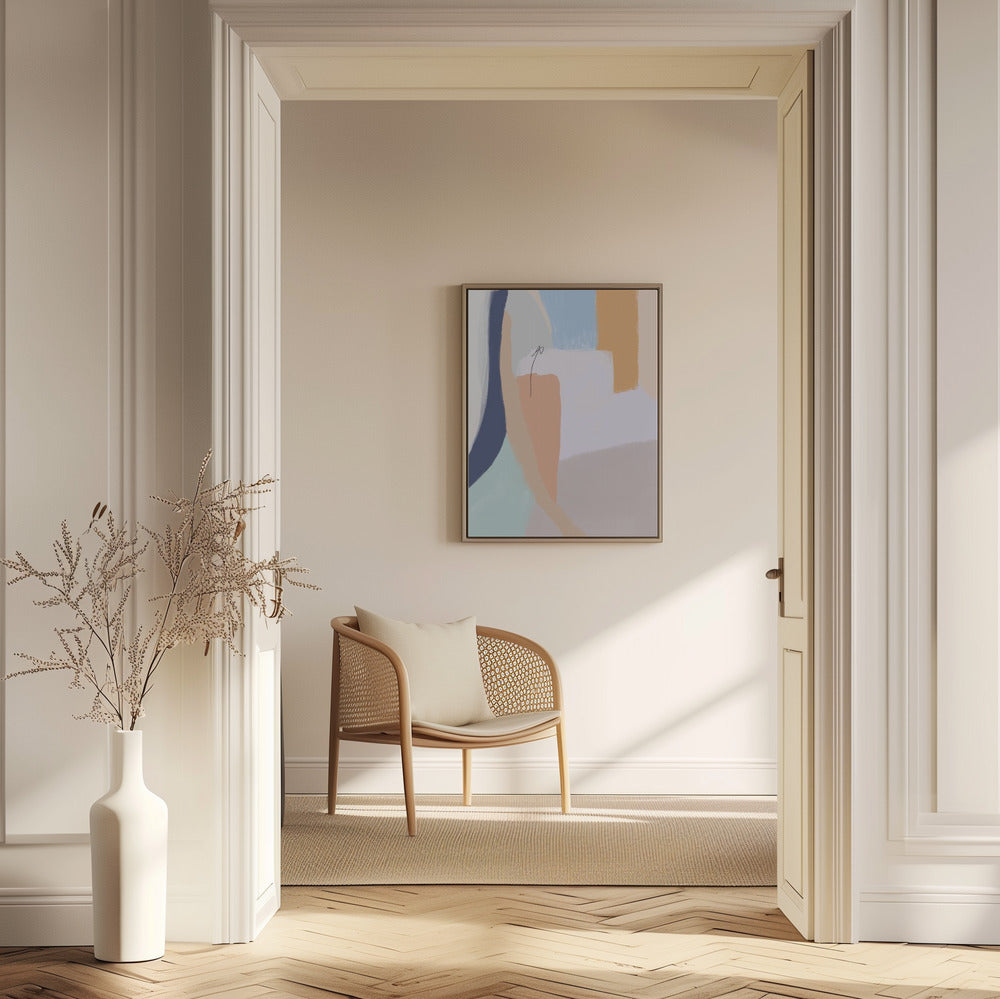 Sanfte Pastelltöne und kräftige Pinselstriche | Poster - Kunstdruck