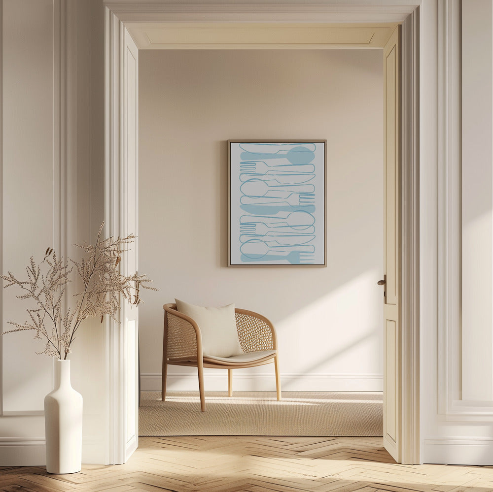 Blaues Besteck | Poster