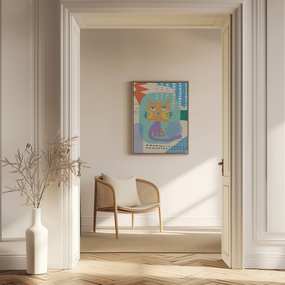 Fat Cheeks Cat | Poster