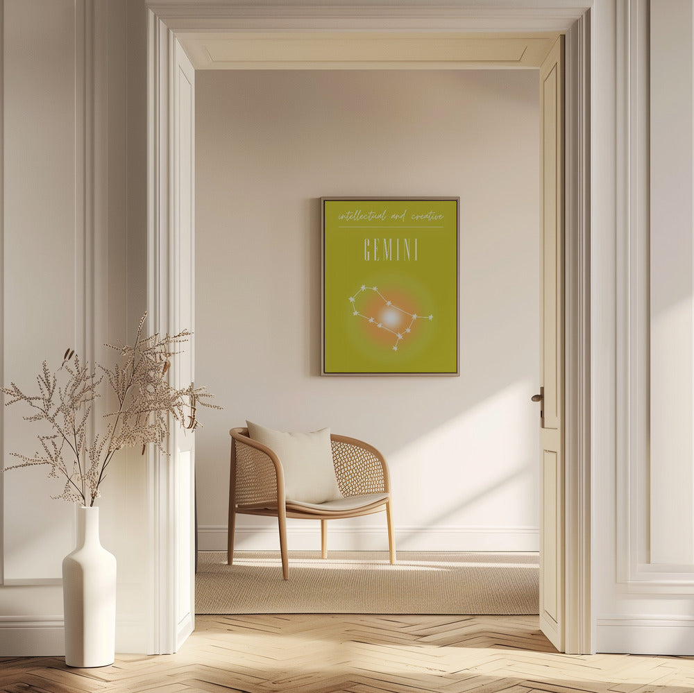 Zwillinge Sternzeichen Druck Kunst | Poster