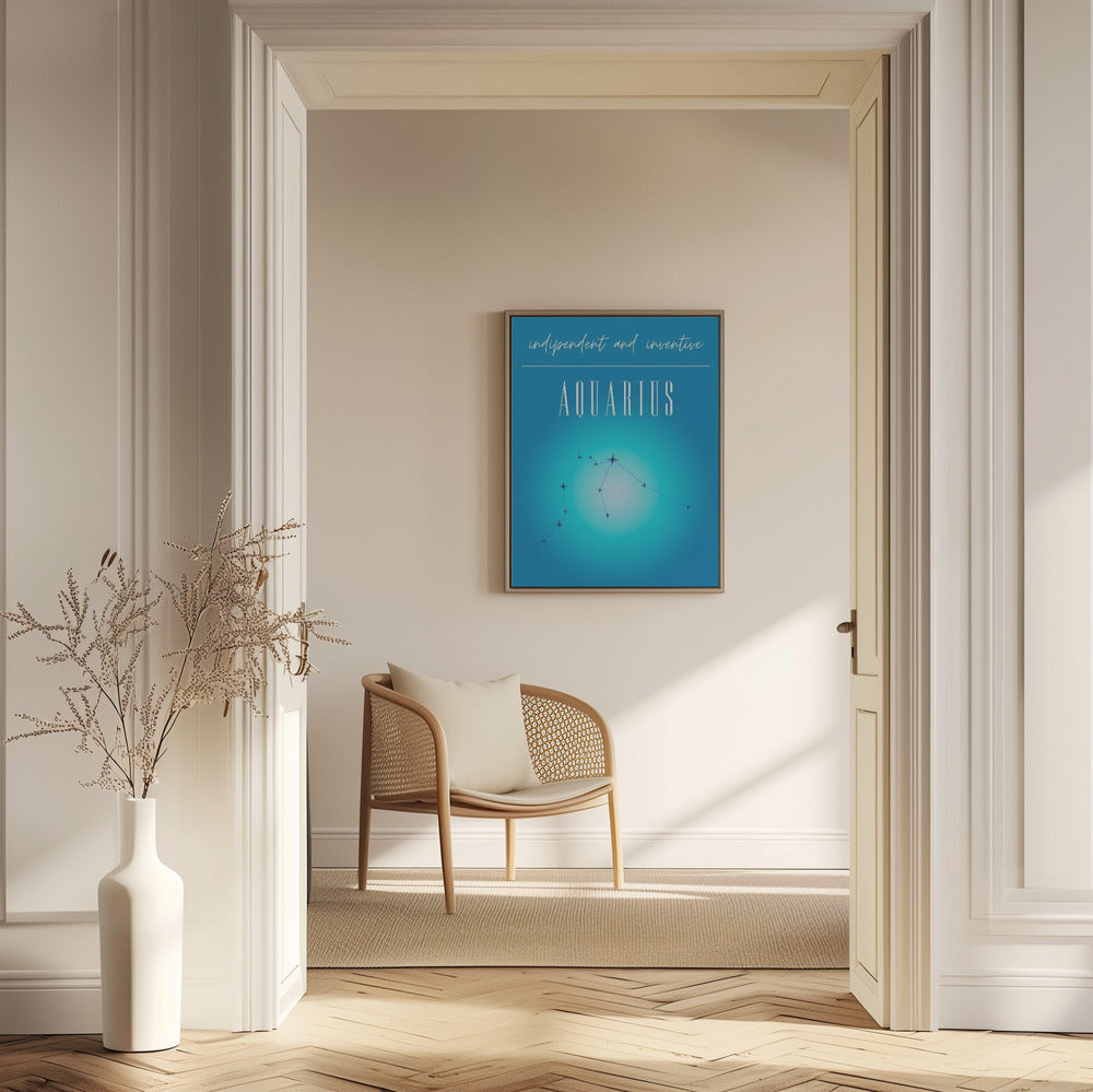 Wassermann Sternzeichen Druckkunst | Poster