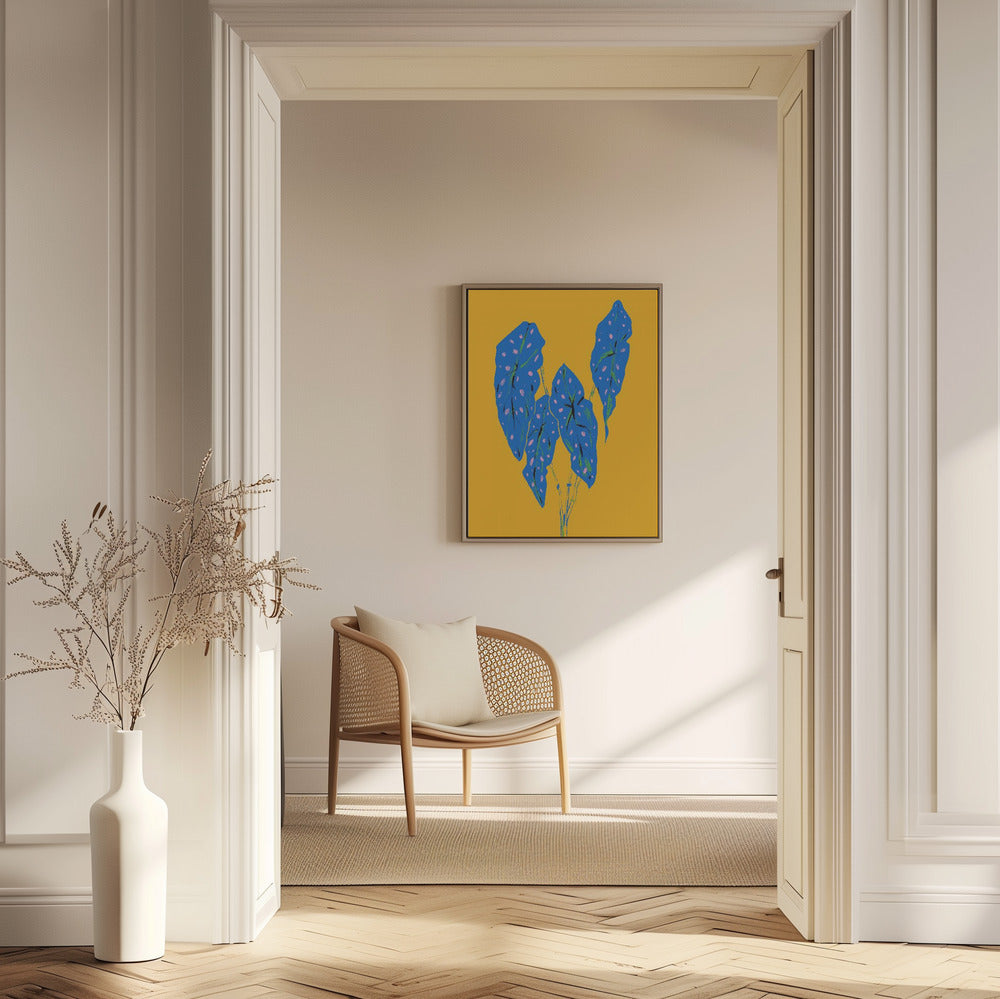 Begonia Maculata Blue and Yellow | Poster