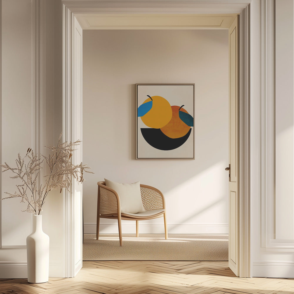 Zwei Orangen | Poster - Kunstdruck