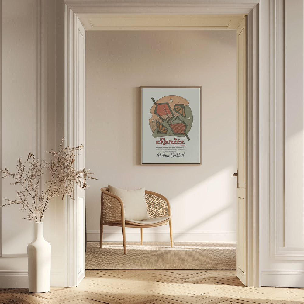 Geometrischer Spritzdruck | Poster