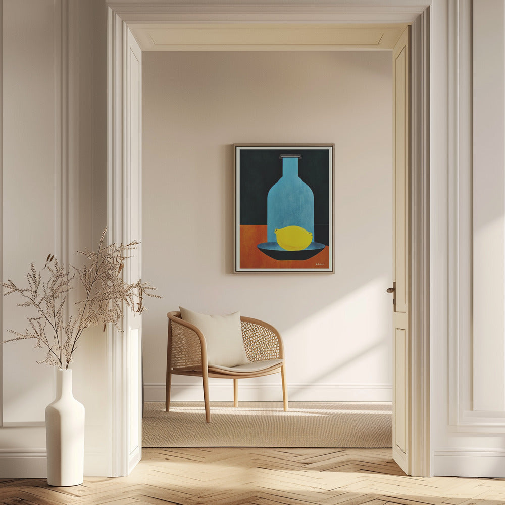 Flasche mit (einsamer) Zitrone: Skinny Bitch | Poster