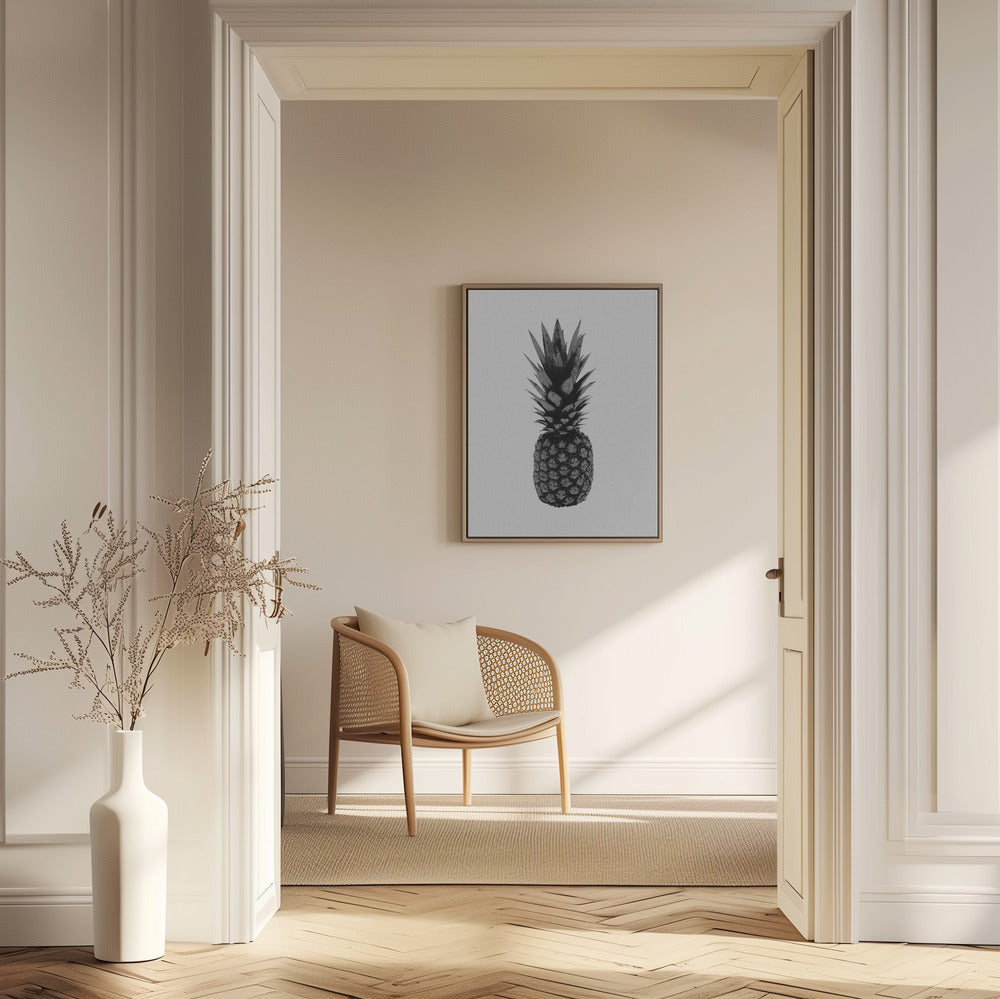 Ananas mustavalkoinen | Julisteet - Taidevedokset