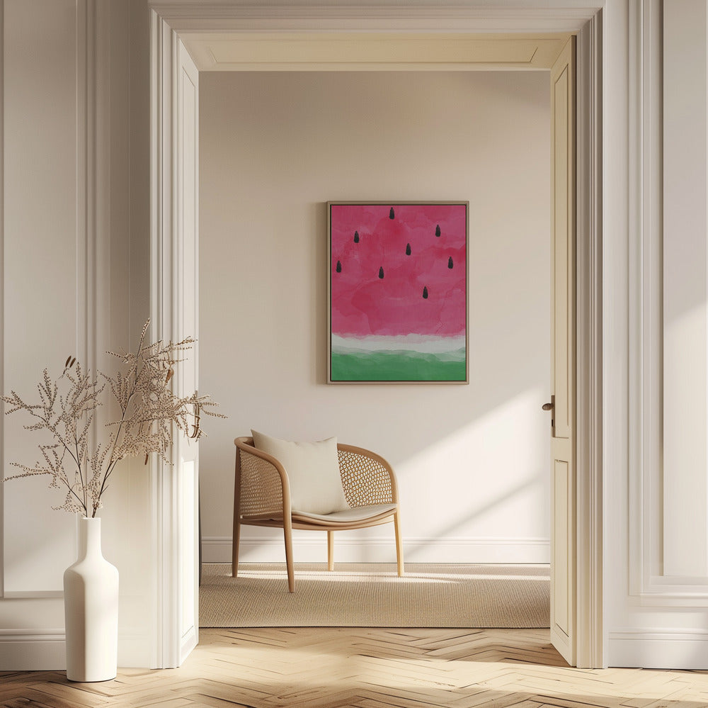 Resumen de sandía A0 | Posters  - Impresiones de Arte