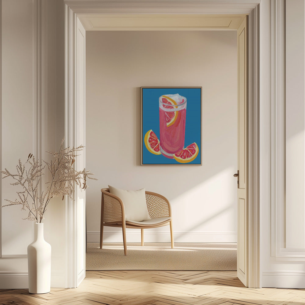 Grapefruit Paloma Blue | Poster