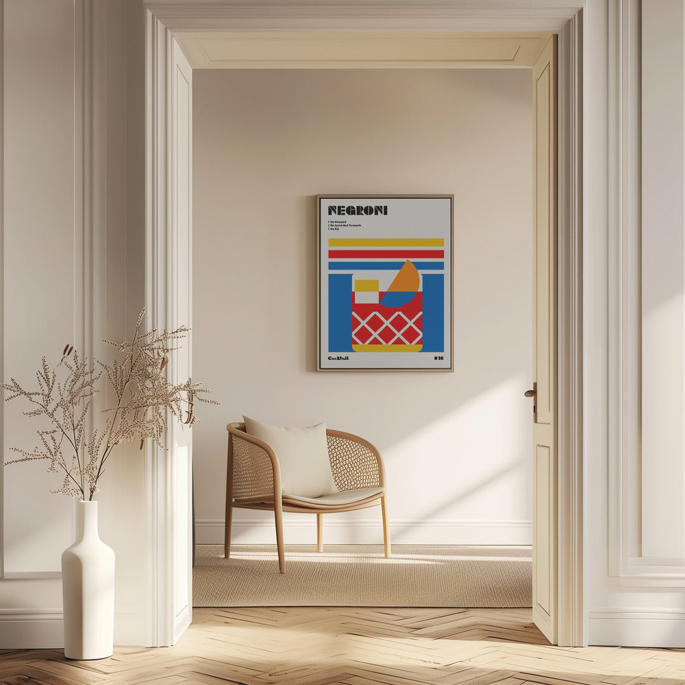 Negroni Bauhaus Cocktail | Poster