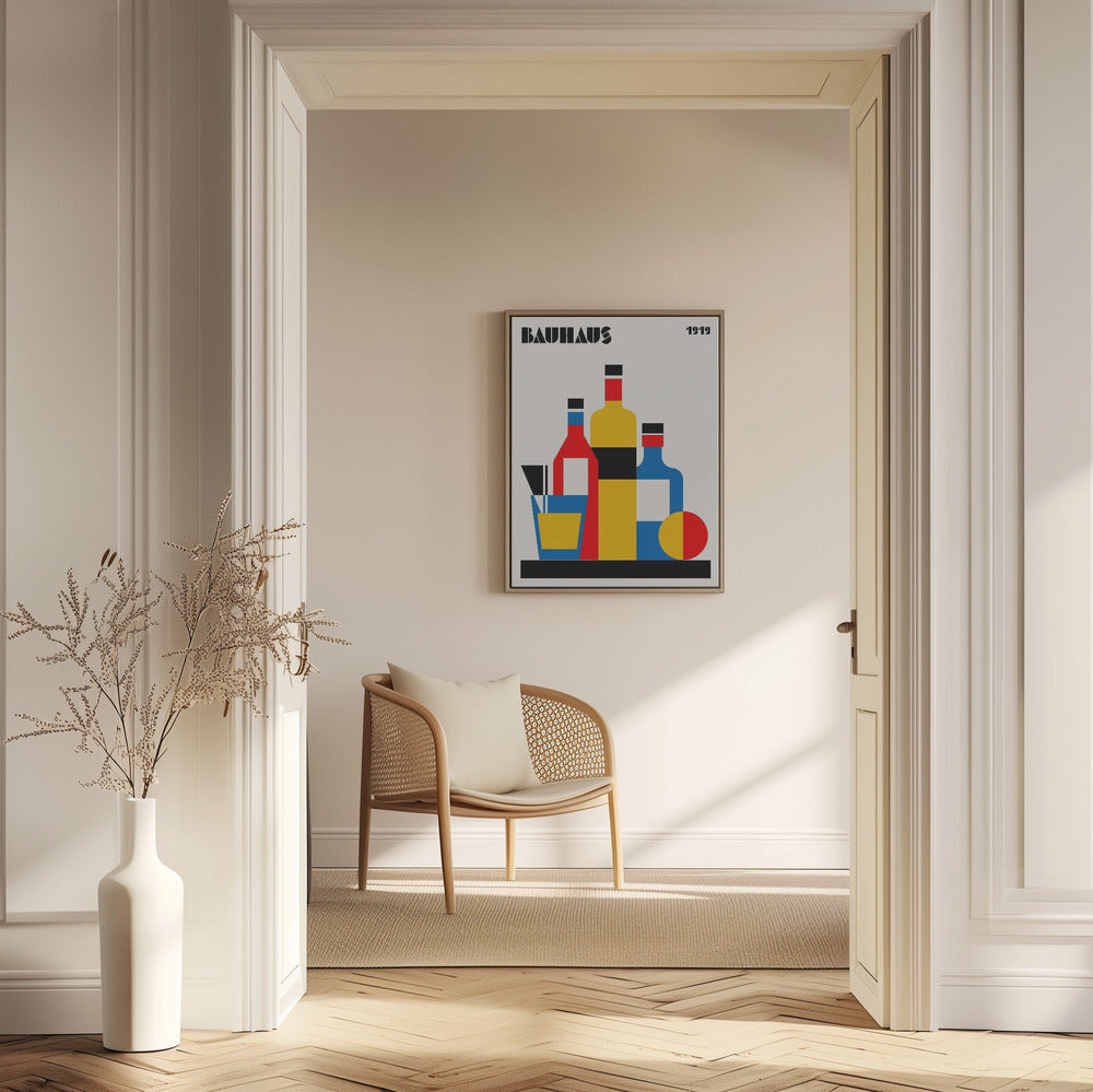 Bauhaus Wine Print | Poster