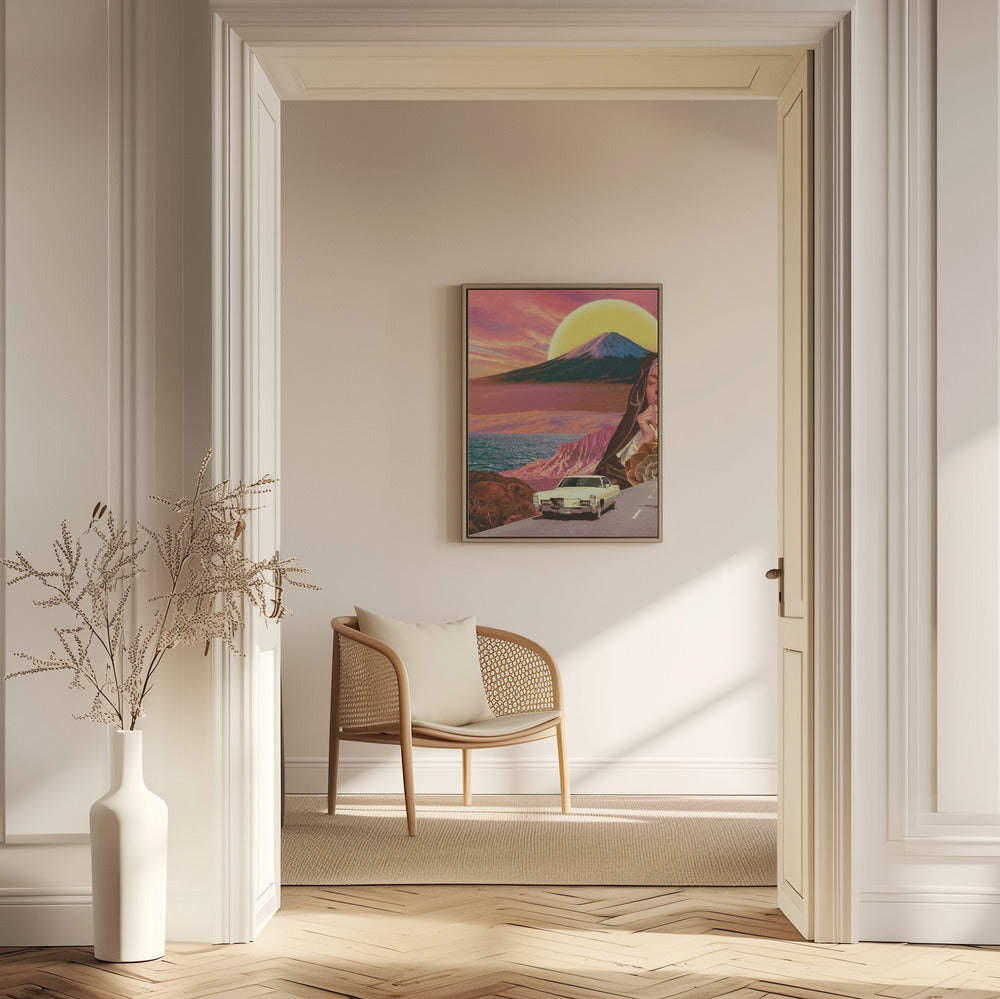 Retro-Landschaftscollage | Poster