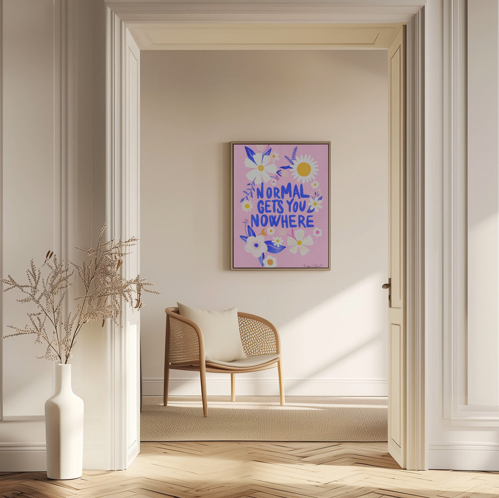 Mit Normalität kommt man nicht weiter | Poster - Kunstdruck