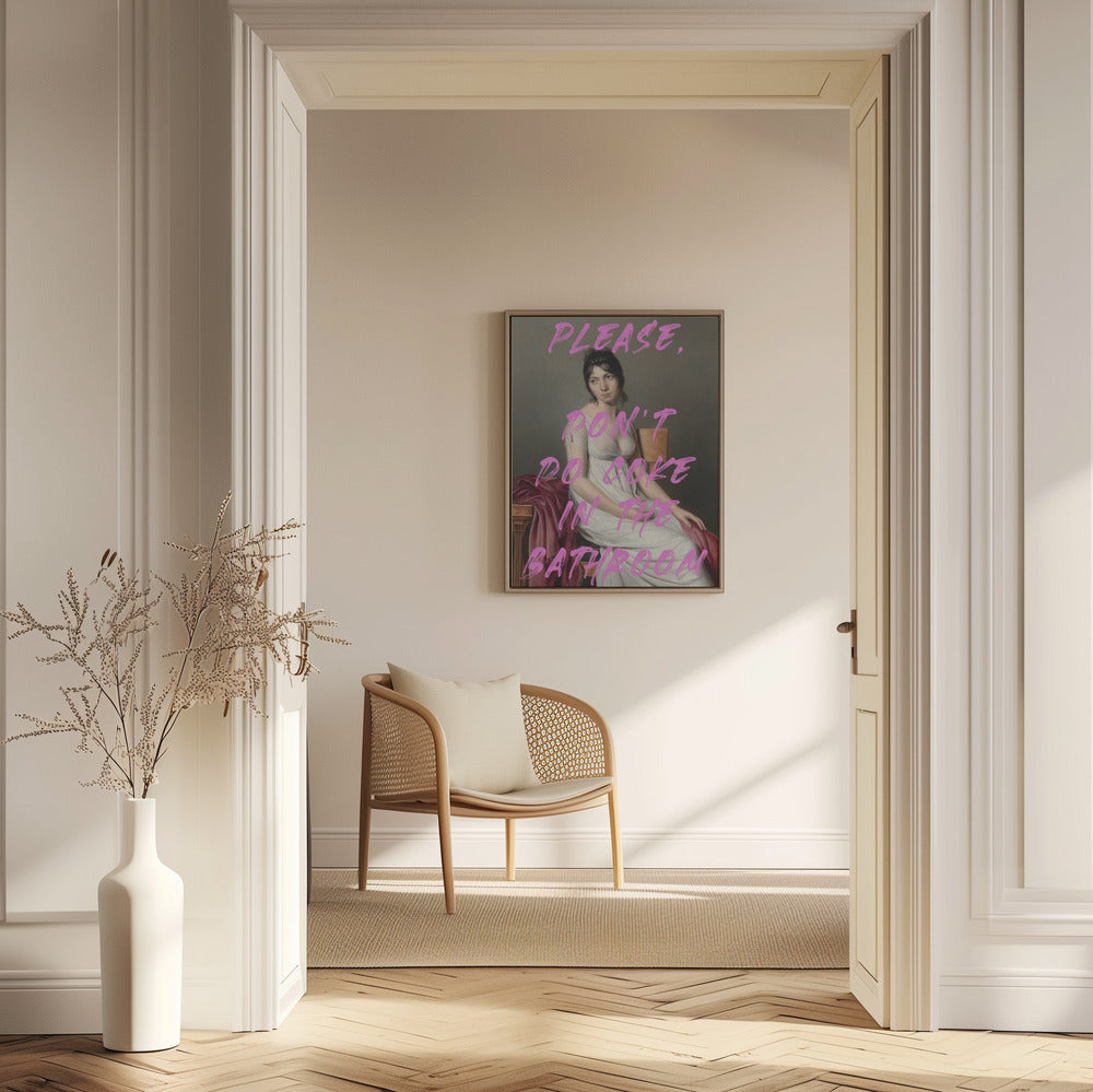 Bitte nimm kein Cola im Badezimmer | Poster