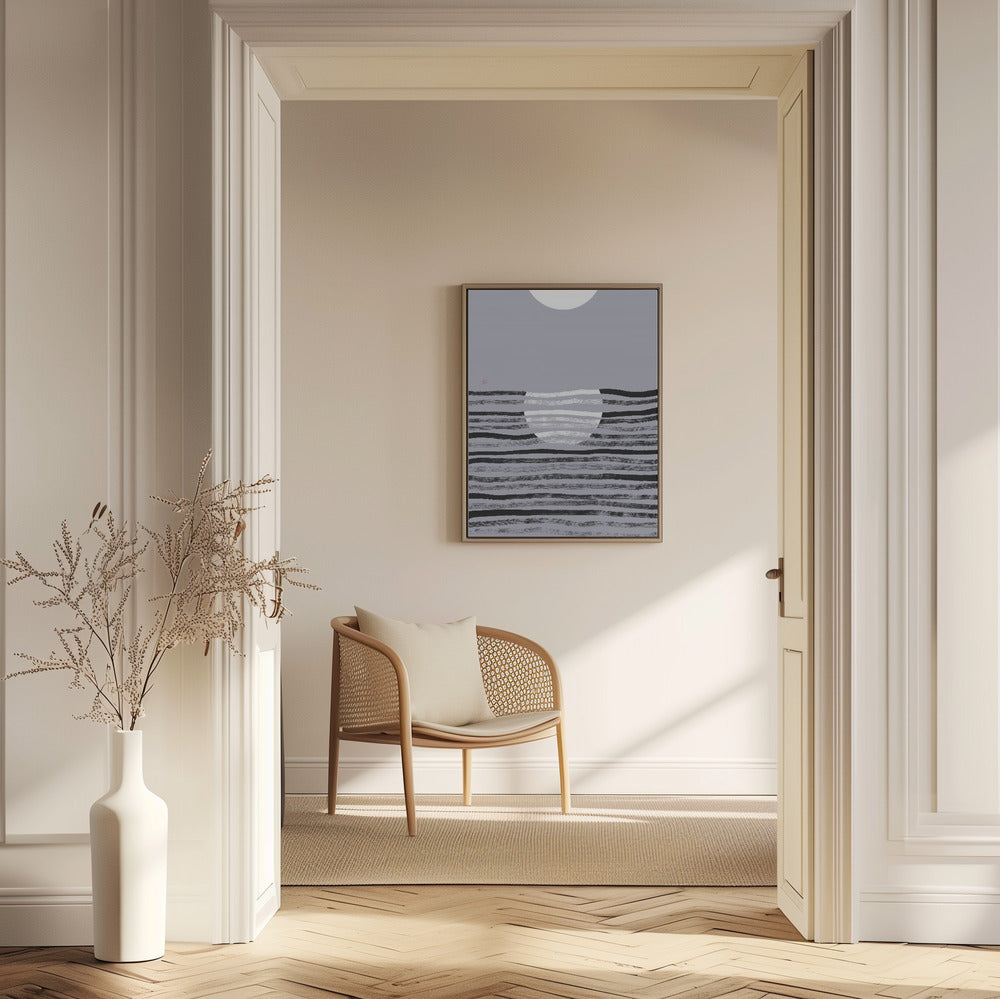 Versteckter Mond Nr. 2 | Reflexion | Poster