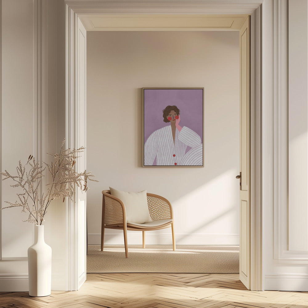 Die Frau mit dem rosa Handschuh | Poster