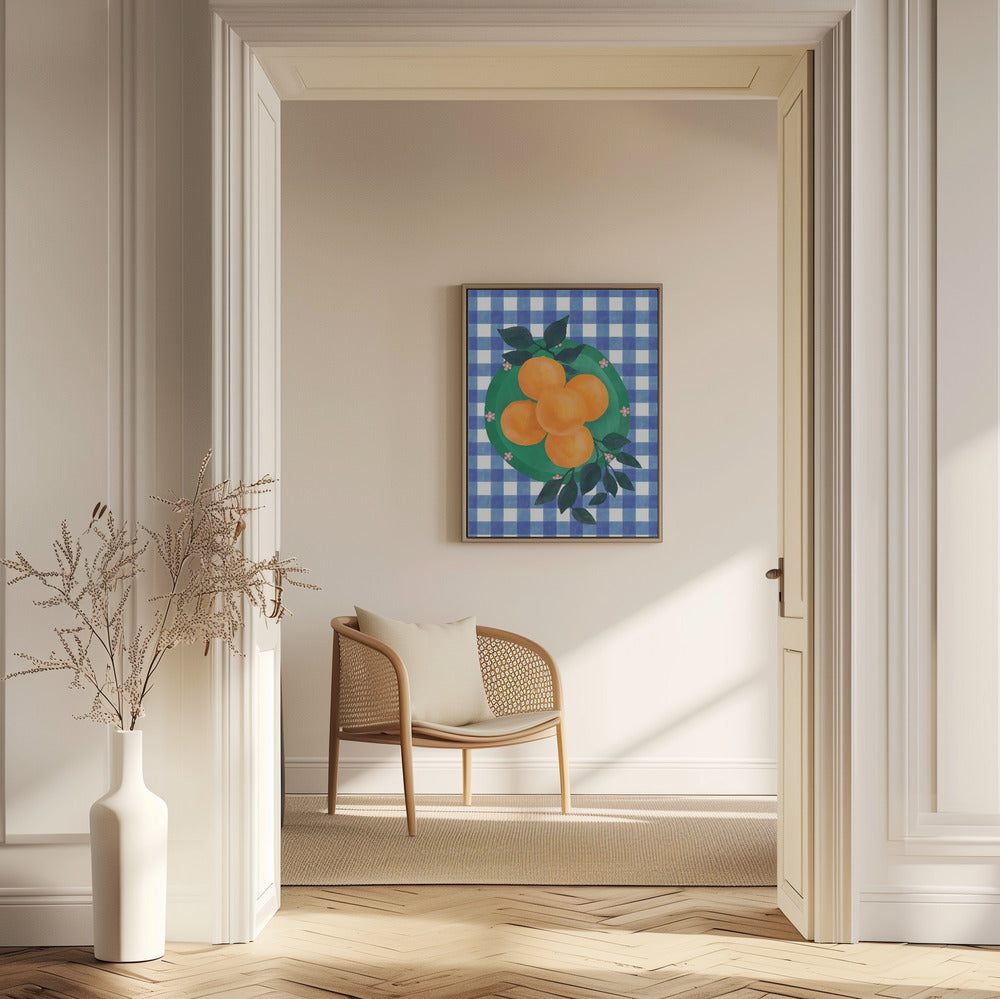 Charm de cítricos a cuadros | Posters  - Impresiones de Arte