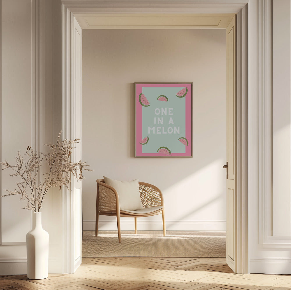 Einer in einer Melone | Poster - Kunstdruck