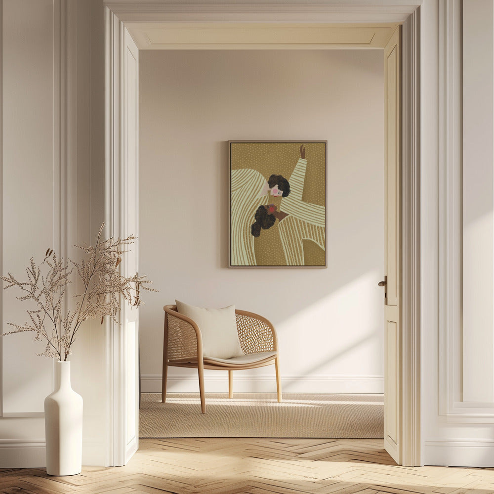 Zwei Linienfrauen | Poster