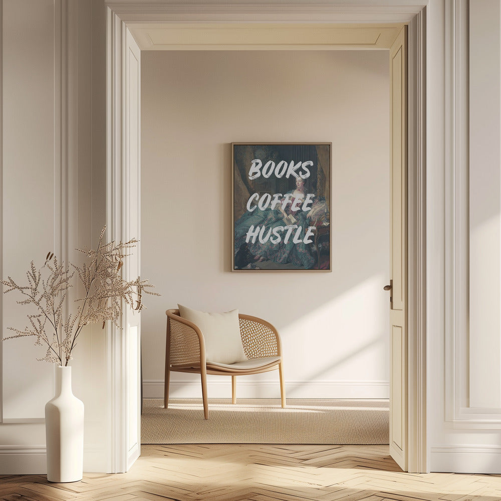 Bookscoffeewhite Ratioiso | Poster