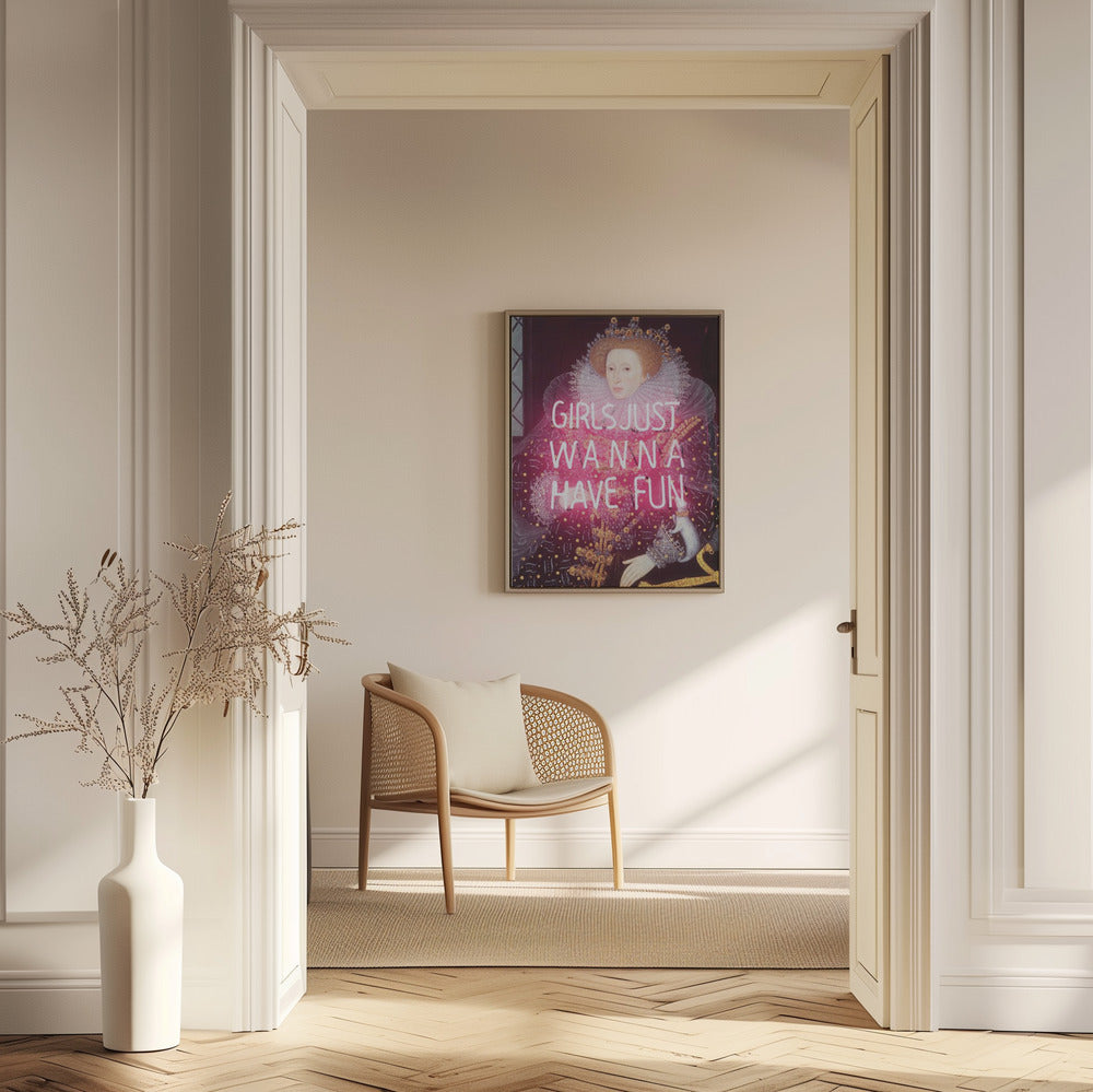 Queenelizabethneon Ratioiso | Poster