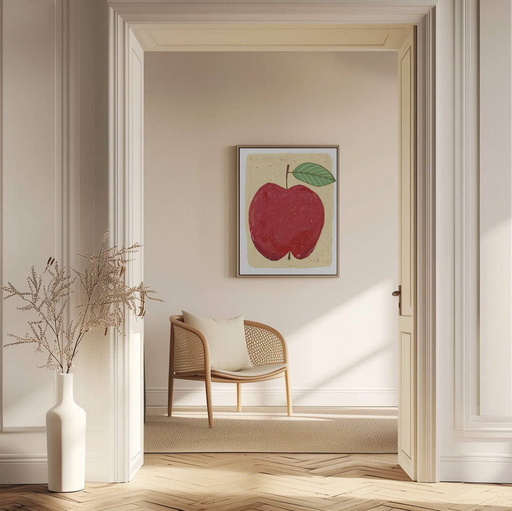 Großer roter Apfel | Poster