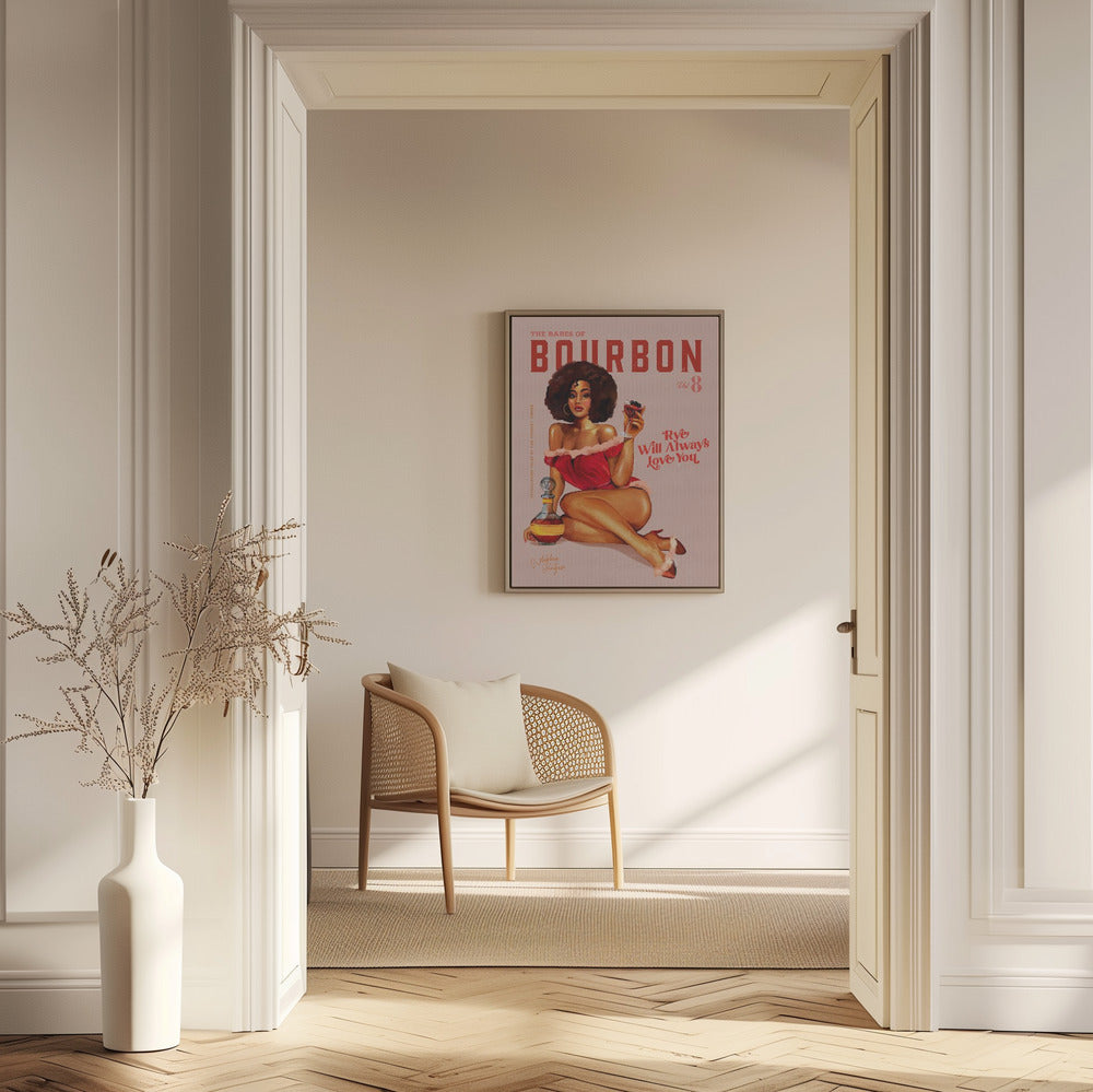 Babes of Bourbon Vol 8 Vintage Pinup Girl With Afro | Poster