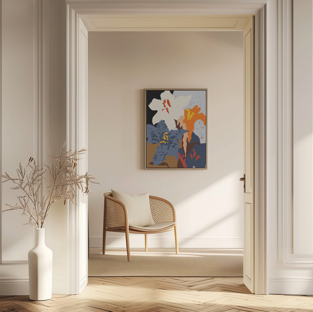Abstract Lilies Close Up | Poster