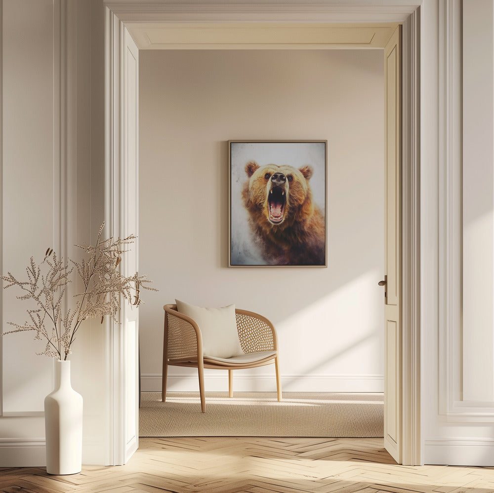 Bär Braun Aquarell Tier Kunst | Poster