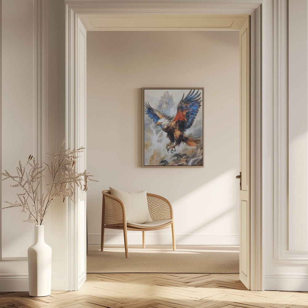 Adler Vogel Aquarell Tier Kunst | Poster